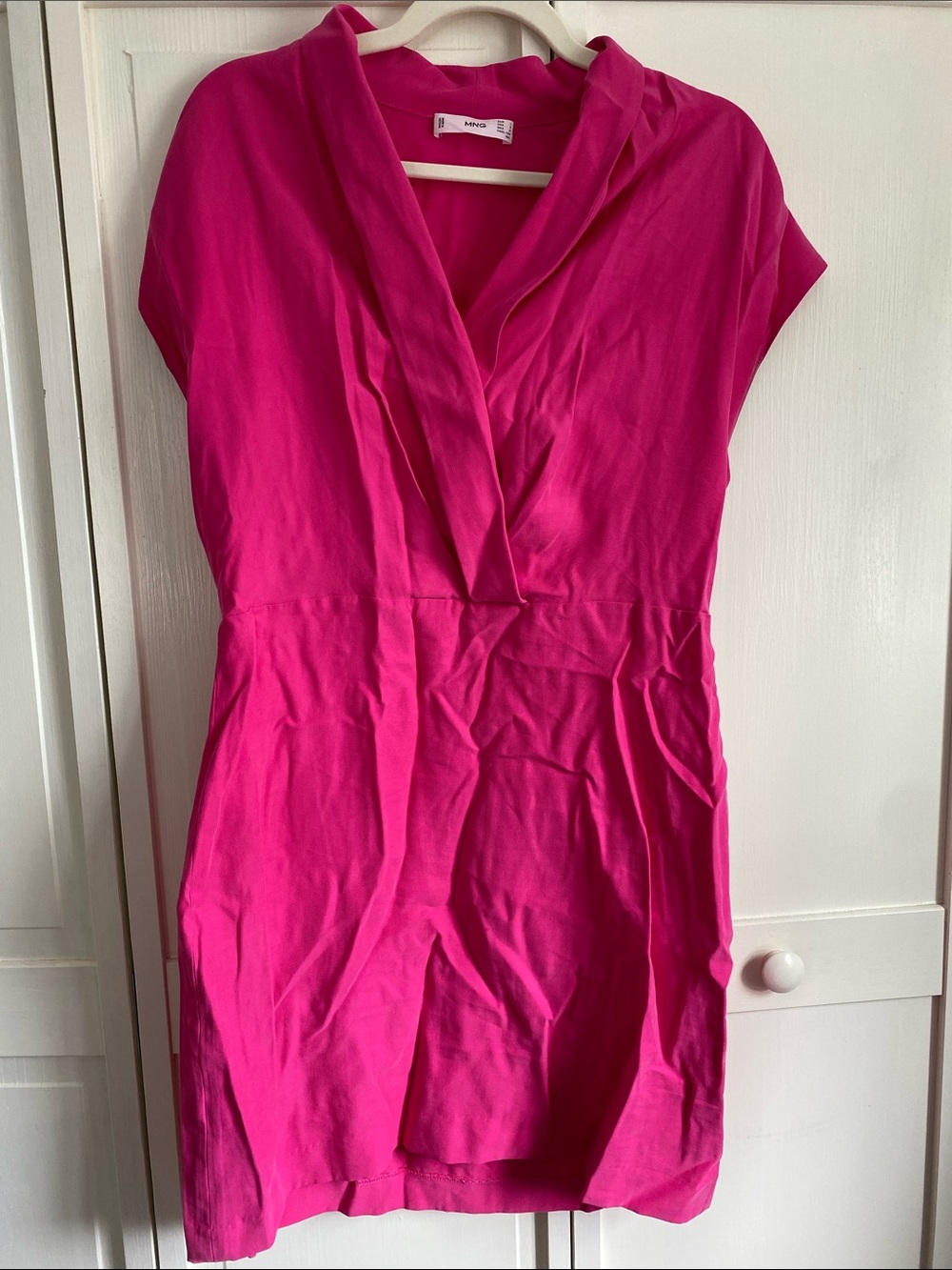 Cherry Pop Pink cap sleeve dress